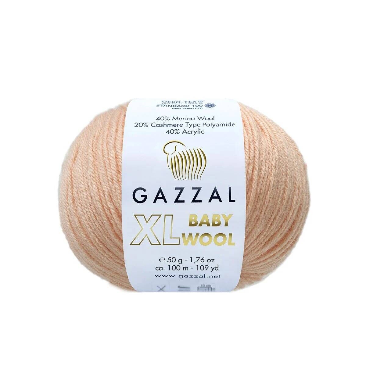 GAZZAL BABY WOOL XL EL ÖRGÜ İPİ 10 LU