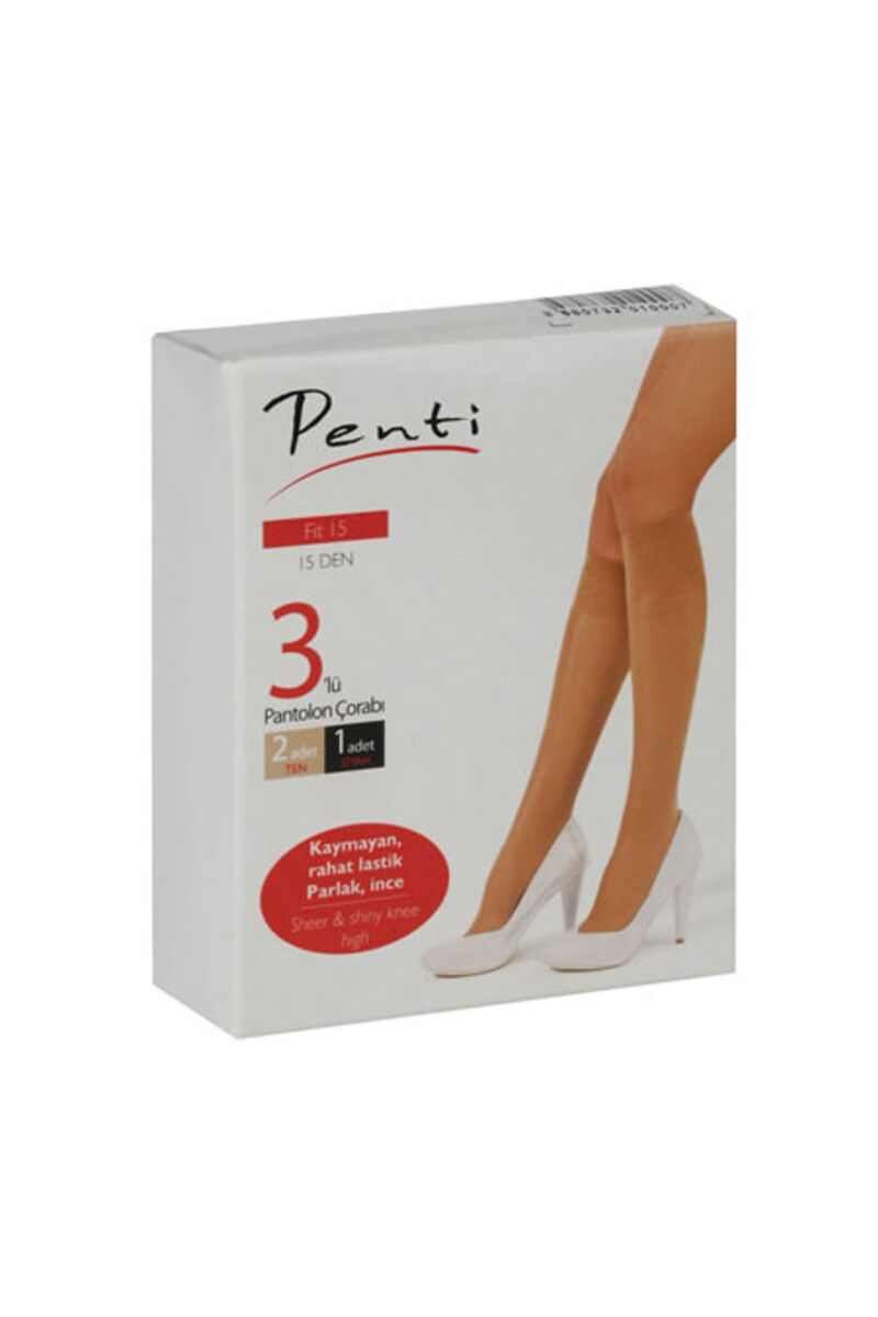 PENTİ FİT 15 3LU PANTOLON ÇORAP